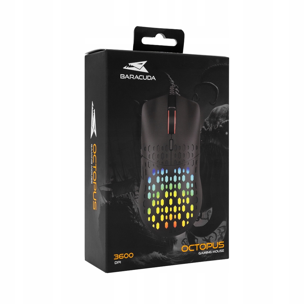 Baracuda BGM-021 Octopus czarny – Mysz gamingowa dla wymagających graczy