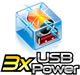 3x USB Power Boost