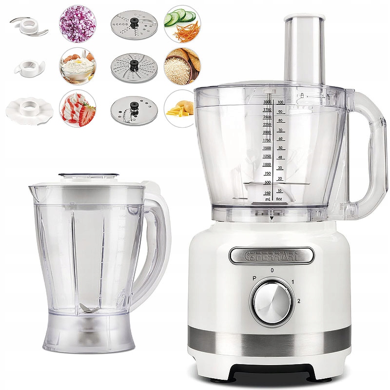 Duża pojemność – Miska 3 litry i blender 1,5 litra