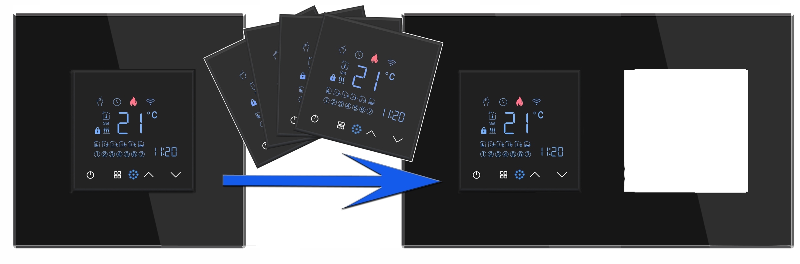 Rozbudowany harmonogram tygodniowy dla precyzyjnej regulacji temperatury