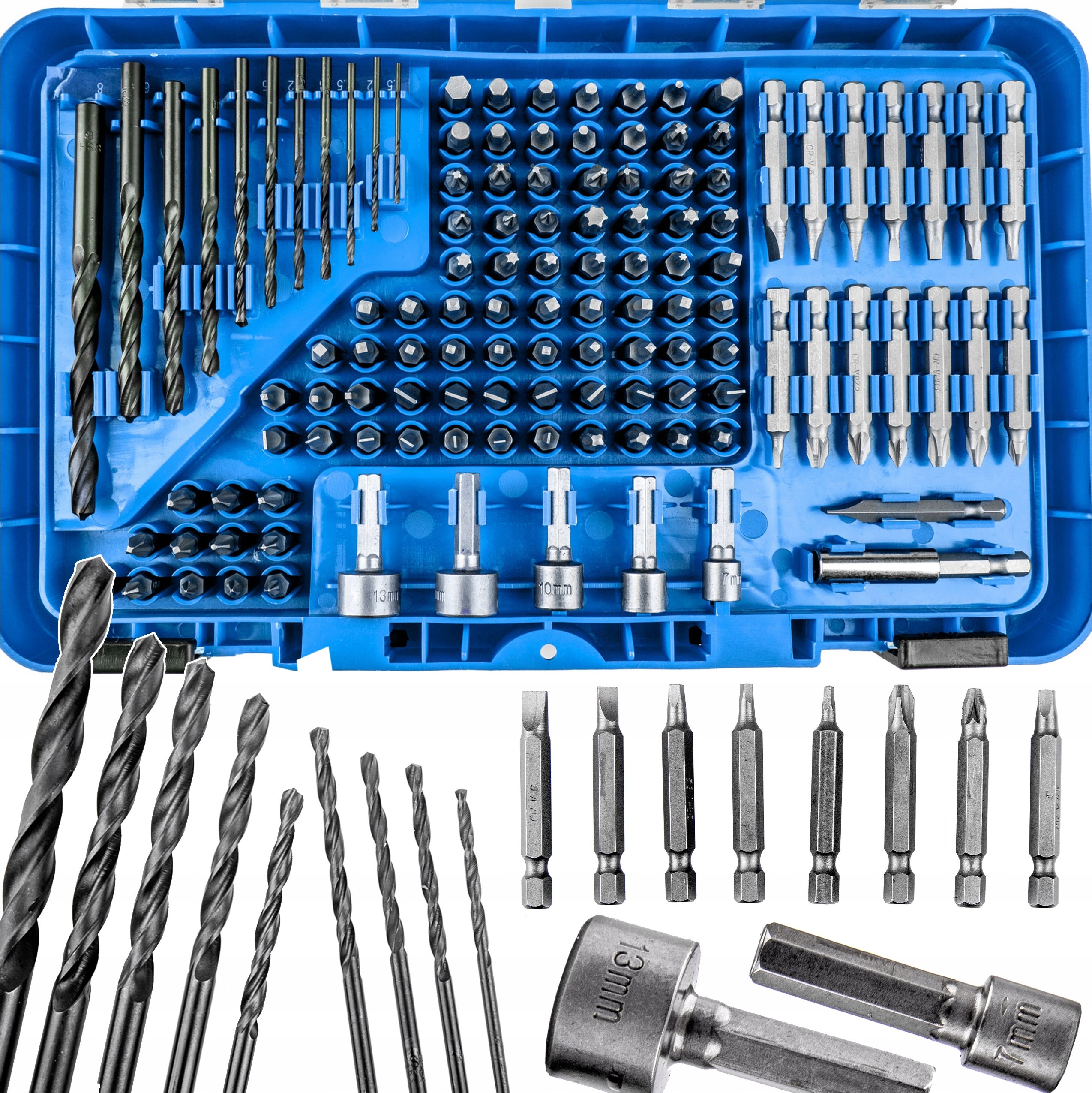 Zestaw narzędzi Forsage Zestaw wierteł i bitów 120el. – Idealny do każdego projektu