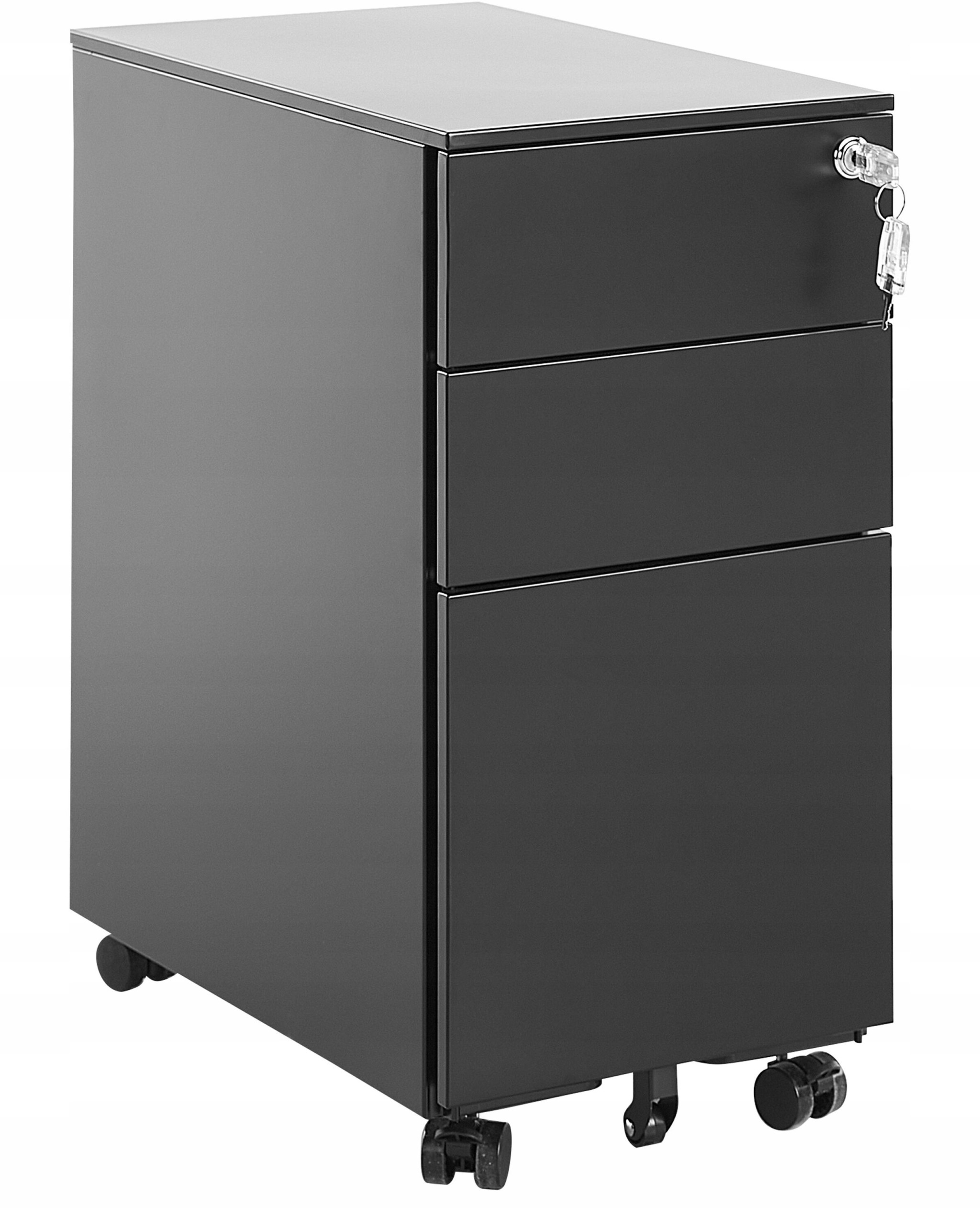 Szafka biurowa metalowa czarna BOLSENA – Idealne rozwiązanie do biura