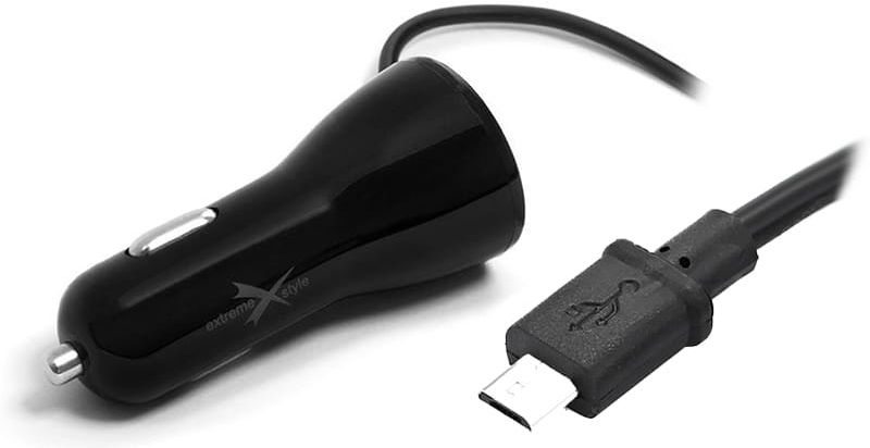 Ładowarka samochodowa micro USB + 2xUSB 4A ACCM2U4B