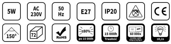 Żarówka LED BULB 5W Żarówka LED BULB 5W