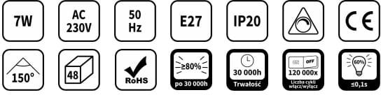 Żarówka LED 7W Żarówka LED 7W