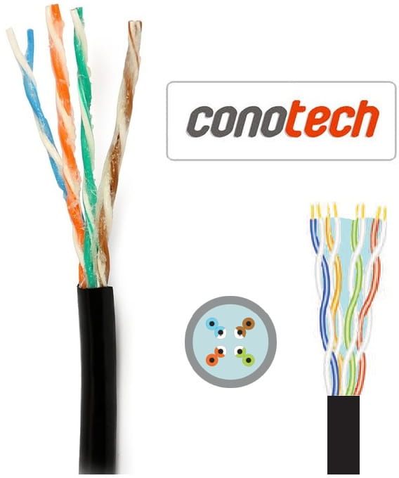 CONOTECH UTP LAN 4x2x0,51 CU GEL kat. 5e - na metry CONOTECH UTP LAN 4x2x0,51 CU GEL kat. 5e - na metry