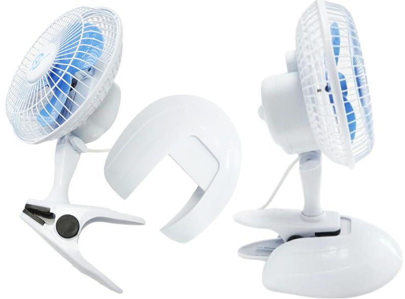 Wentylator 16cm z podstawką i z klipsem Wentylator 16cm z podstawką i z klipsem