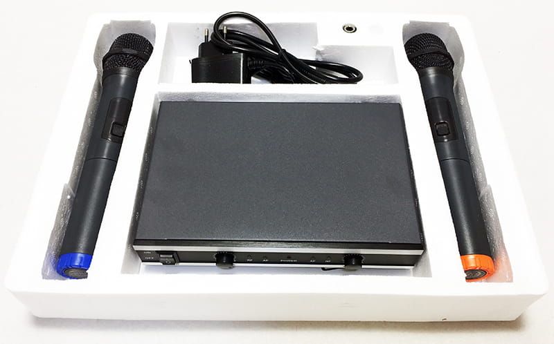 Mikrofony bezprzewodowe LTC MIC02 w opakowaniu