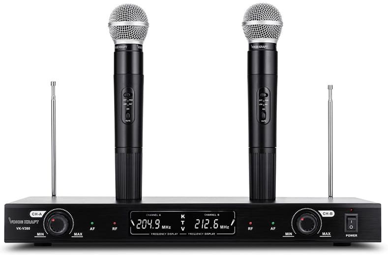 Voice Kraft VK-380 Zestaw mikrofonów bezprzewodowych