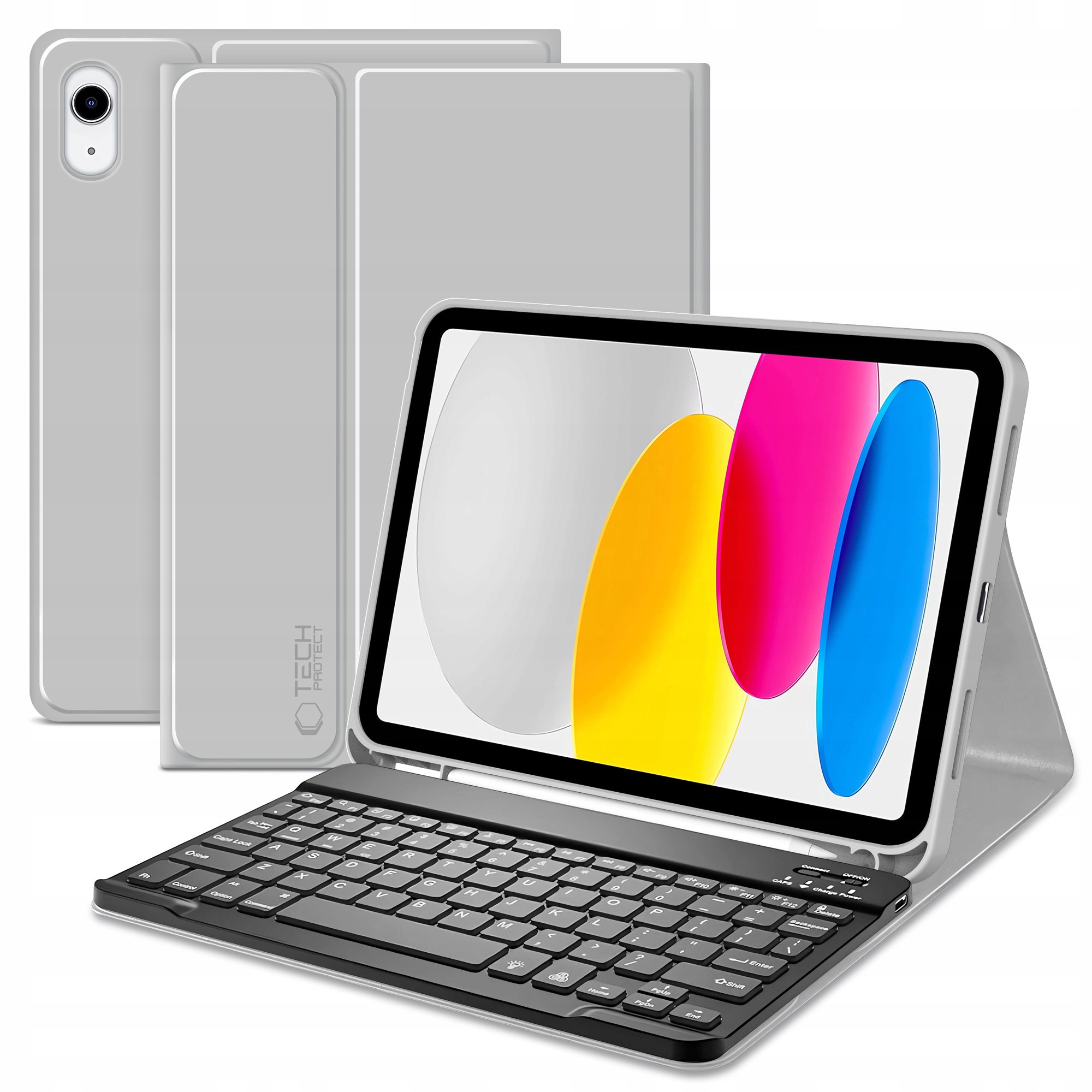 TECH-PROTECT SC PEN + KEYBOARD IPAD 10.9” 10 / 2022 / 11” 11 / 2025 GREY – Funkcjonalne etui dla Twojego iPada