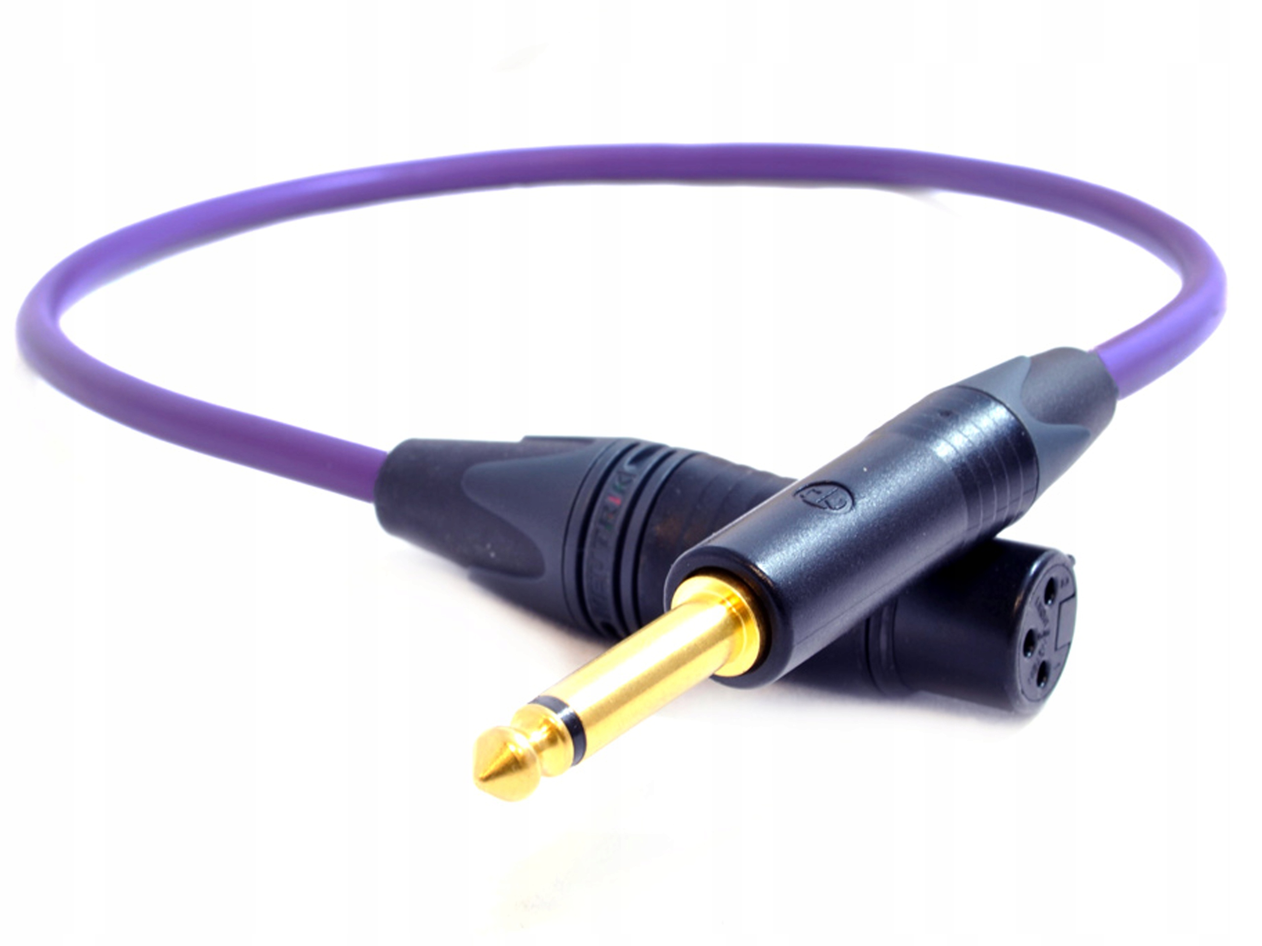 Kabel Jack 6.3mm - XLR 7m fioletowy Melodika MDJX70 – Wysoka jakość dźwięku
