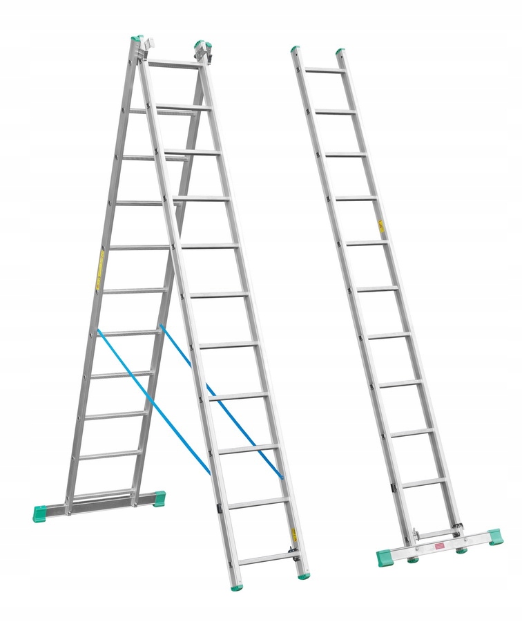Drabina aluminiowa 3-elementowa 760CM 11+11+11 szczebli – Idealne rozwiązanie do Twojego domu i ogrodu
