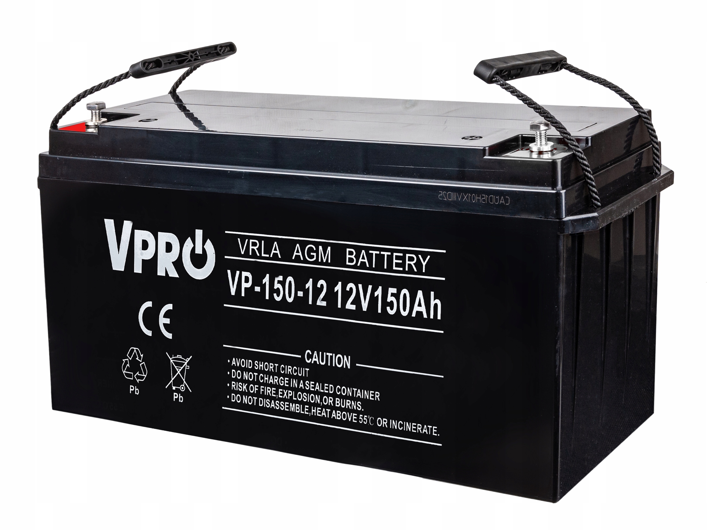 Wymiary i parametry techniczne akumulatora AGM VPRO 12V 150 Ah