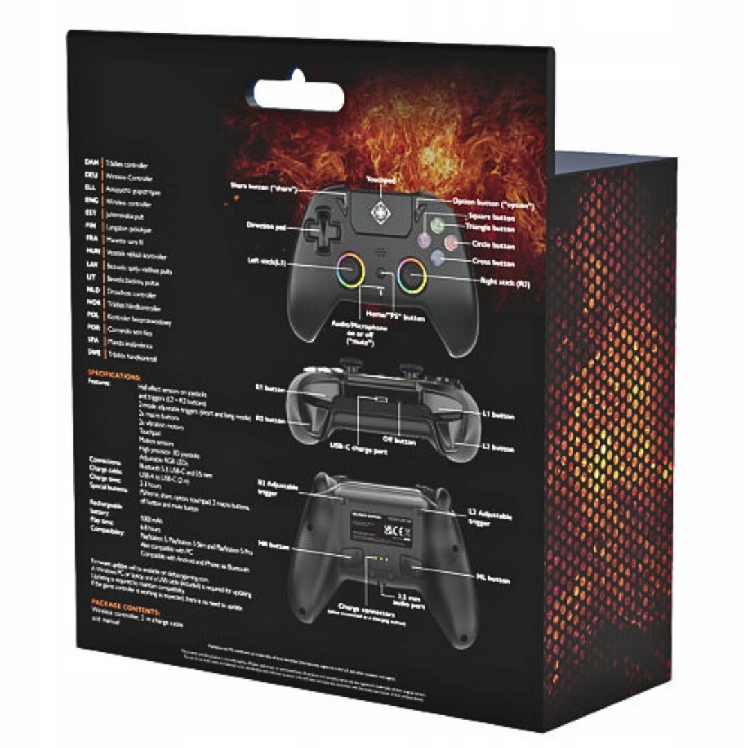 Podświetlane joysticki RGB i dotykowy panel – Estetyka i funkcjonalność