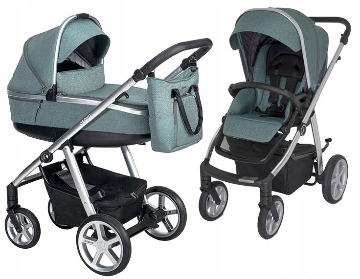 NEXT UP 05 MELANGE TURQUOISE – Wózek 2w1 dla aktywnych rodzin