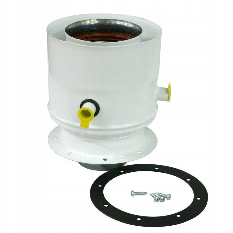 SpiroFlex Adapter F 60/100-80/125 z króćcami – Niezawodne połączenie w instalacji grzewczej