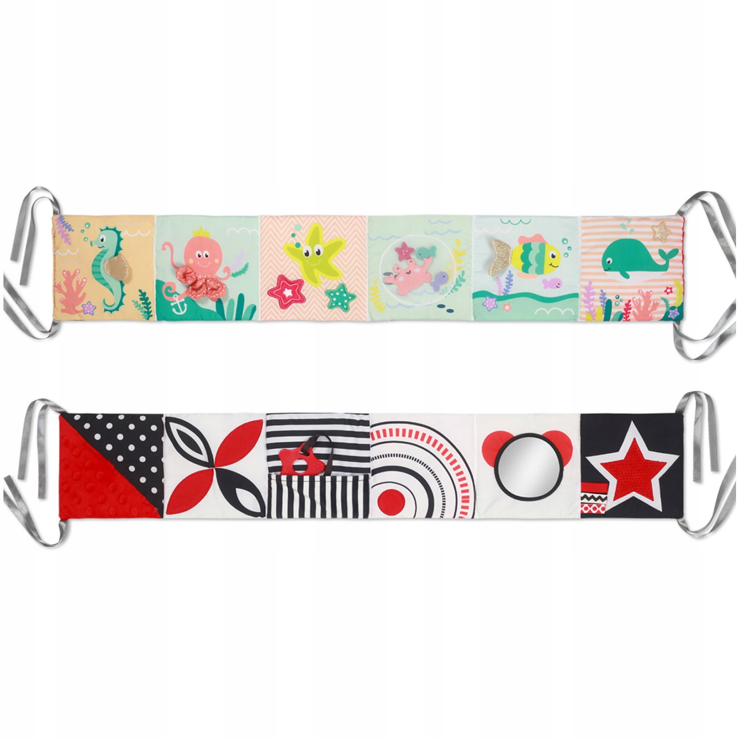 Dwustronna książeczka sensoryczna UNDER THE SEA Babyono 1563 – Idealna dla Twojego maluszka