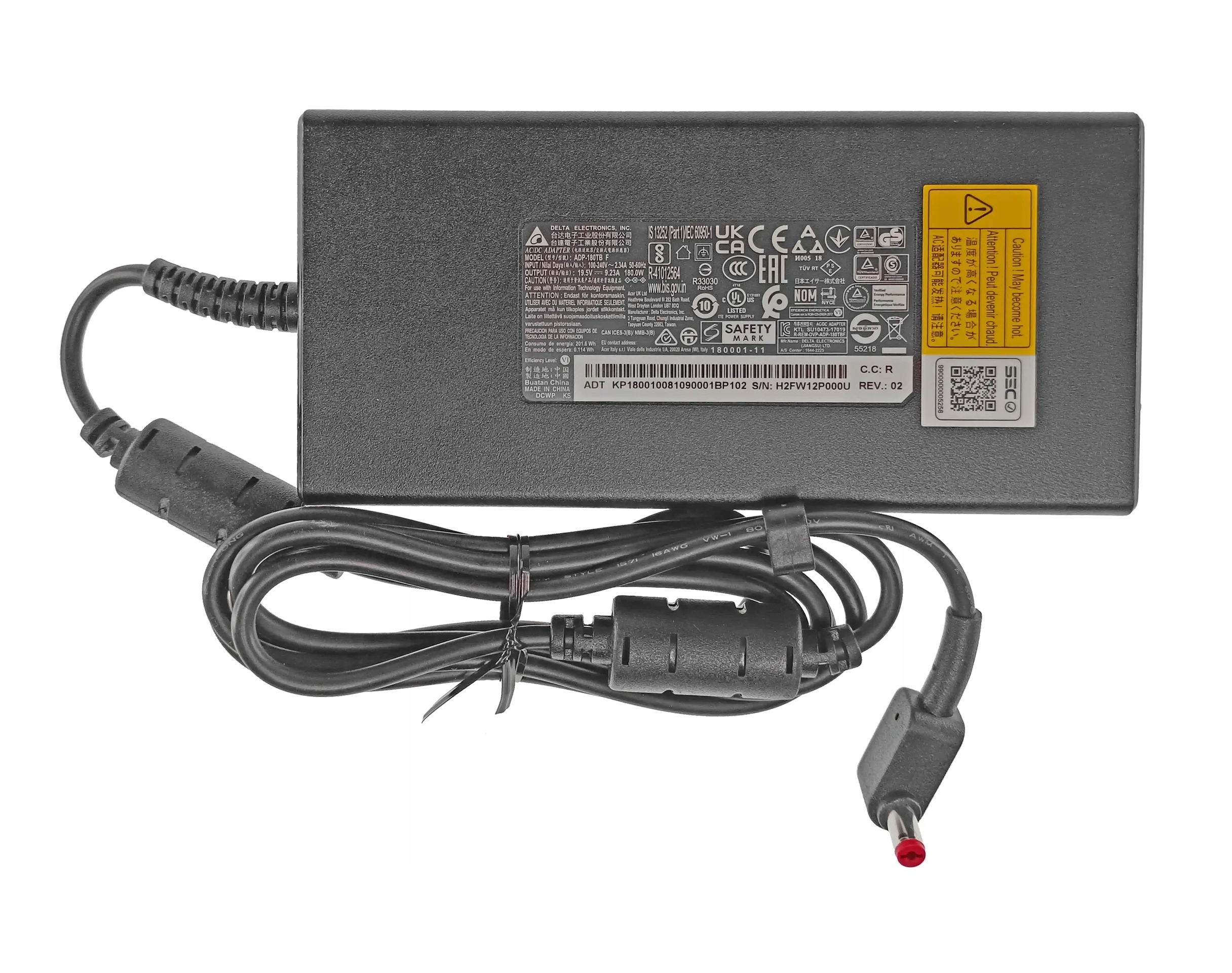Kluczowe cechy zasilacza AC DELTA 180W