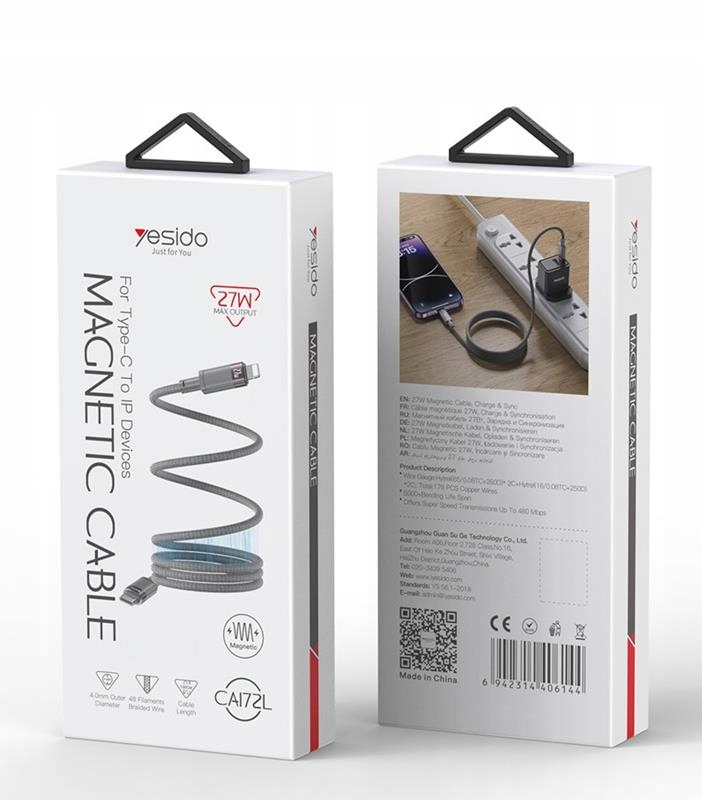 Magnetyczna konstrukcja dla łatwego przechowywania