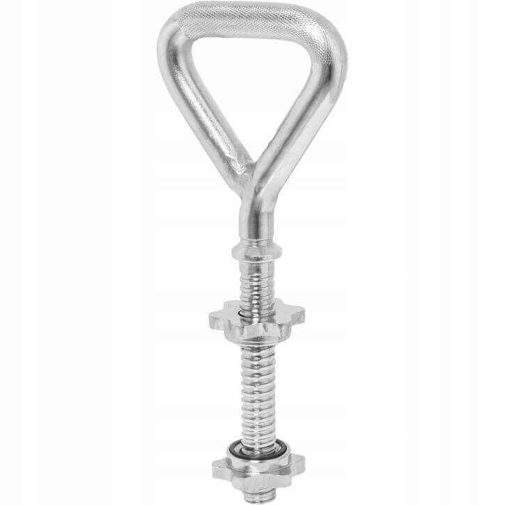 Gryf uchwyt kettlebell regulowany chromowany 30mm – Idealny do treningu siłowego