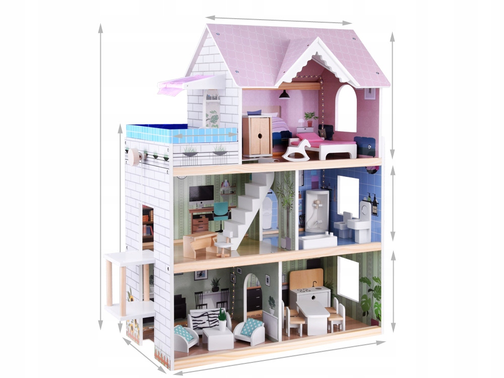 Ruchoma winda i modny basen na tarasie