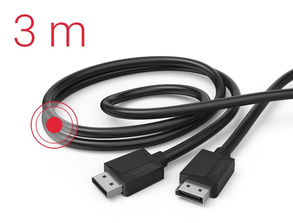 Kabel DisplayPort DP 1.2 ULTRA HD 4K 3 m – Doskonała jakość obrazu