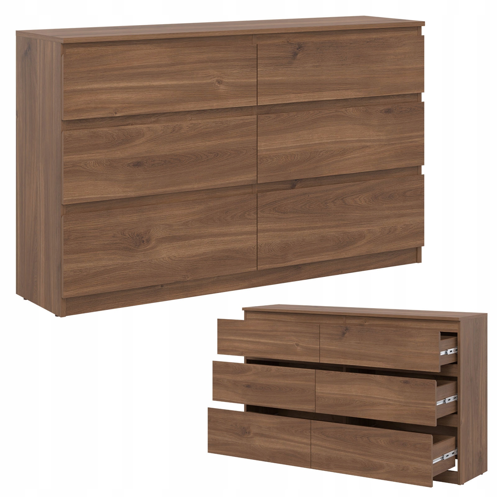 Komoda duża z szufladami dąb Castello REMI RM03 – Idealne rozwiązanie do każdego wnętrza