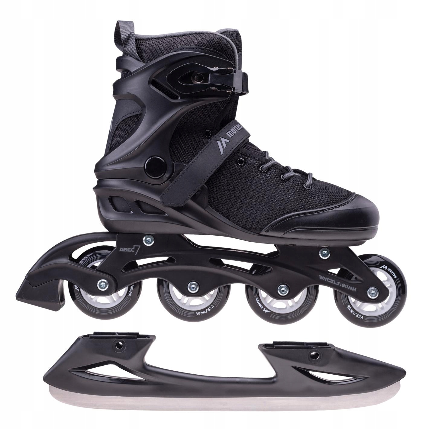 Łyżworolki MOREY 2 IN 1 black/grey – Idealne dla aktywnych