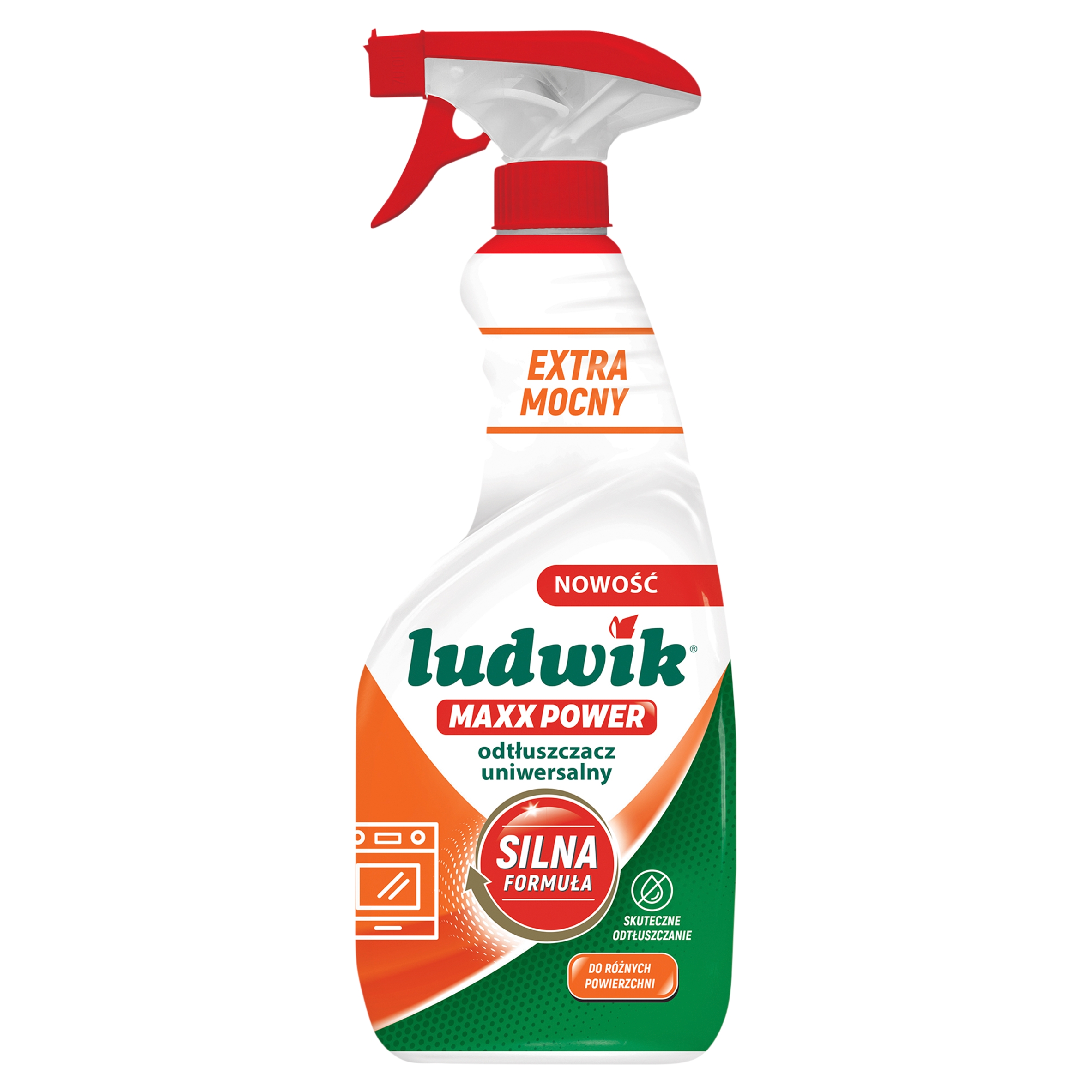 Ludwik Maxx Power Odtłuszczacz Uniwersalny Extra Mocny Spray 600ml – Skuteczne czyszczenie w Twojej kuchni