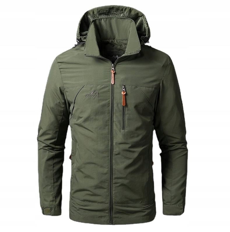 Kurtka Męska Przeciwdeszczowa Softshell Khaki – Idealna na każdą pogodę