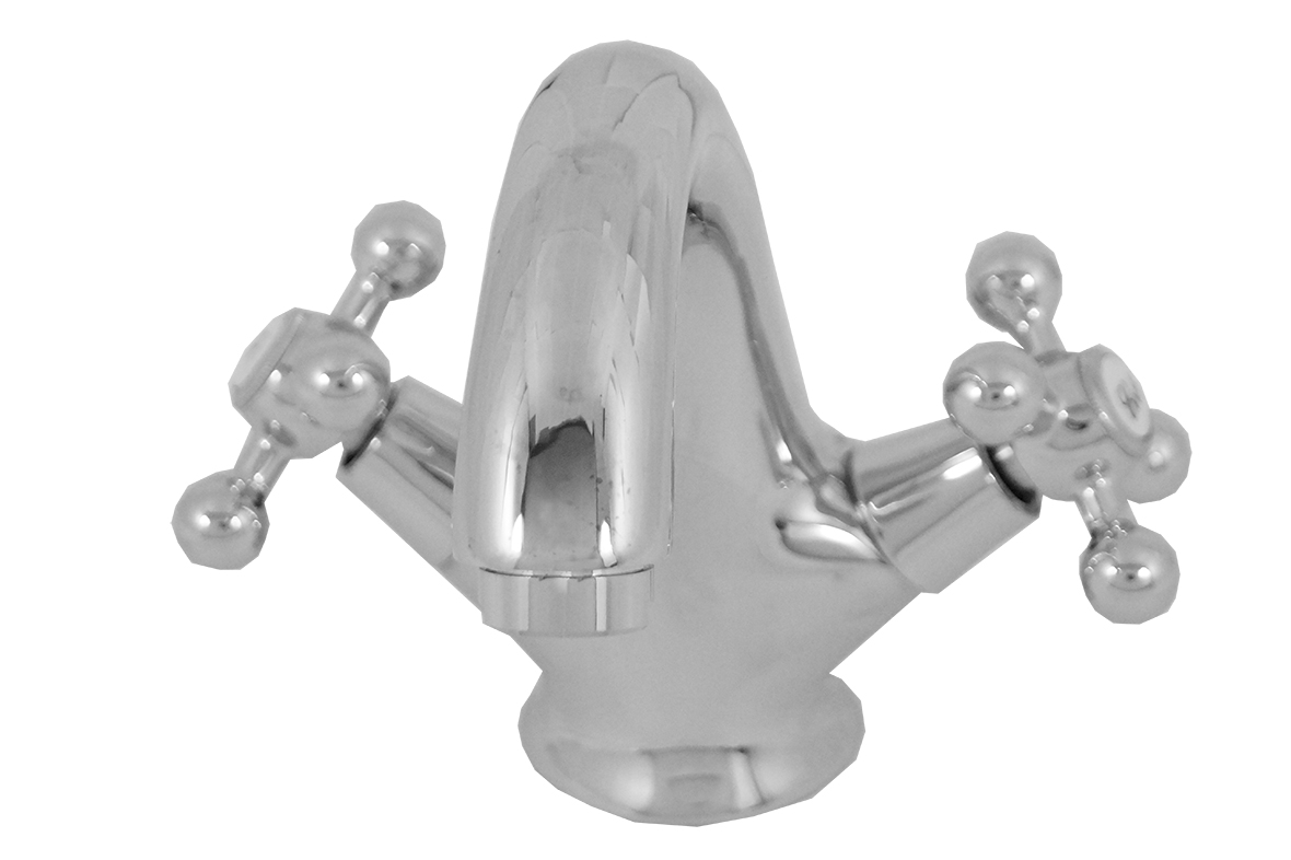 Bateria umywalkowa stojąca Stilo retro chrom – Elegancja w Twojej łazience