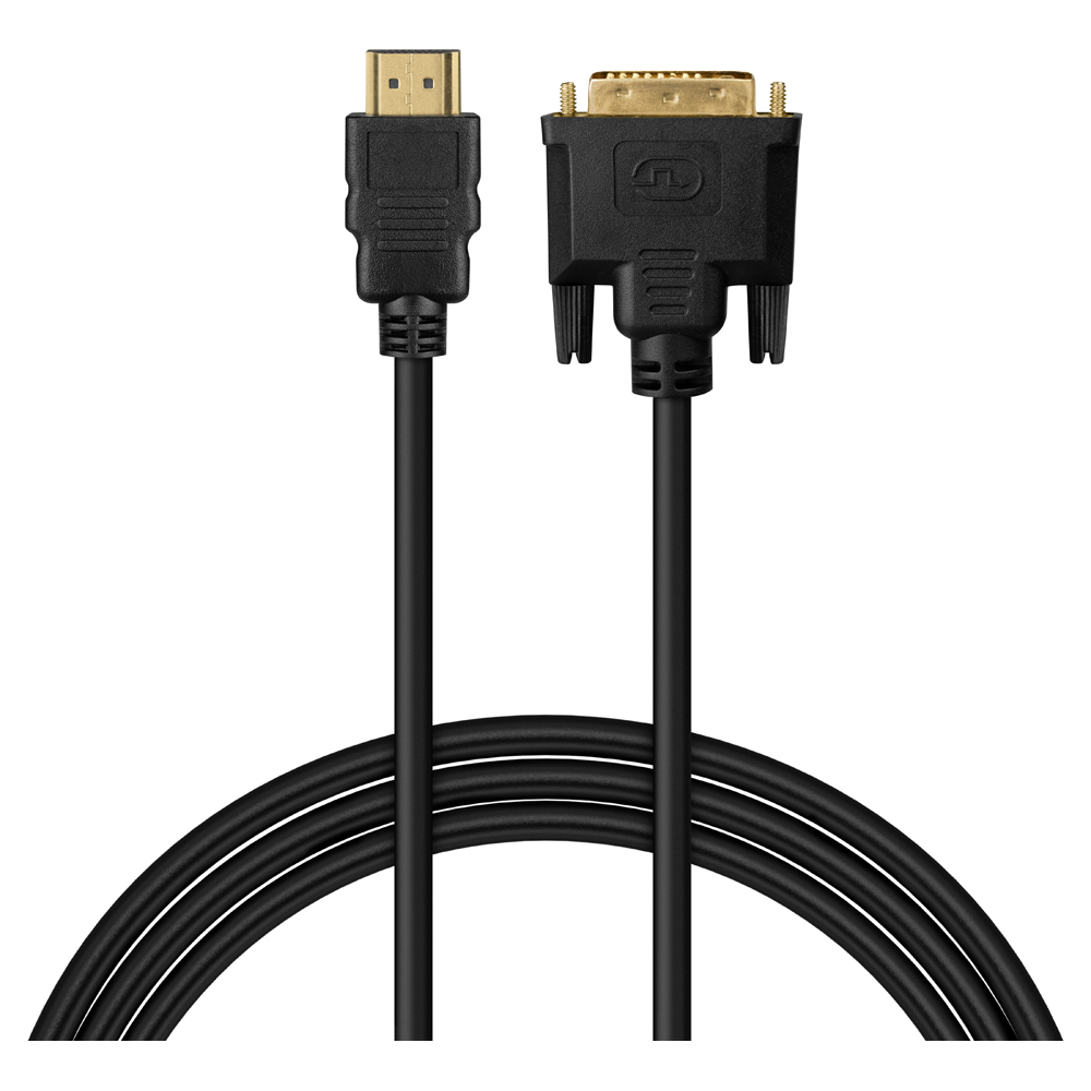 SAVIO CL-212 Kabel HDMI 19pin męski - DVI 18+1 męski 1,8m – Idealne połączenie dla Twojego sprzętu