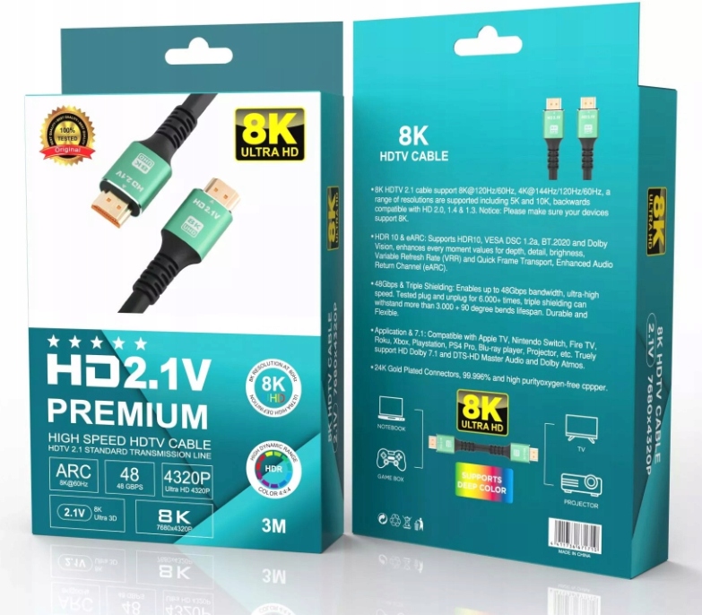 Obsługa rozdzielczości 8K/60Hz i 4K/120Hz – Niezrównana płynność i detale