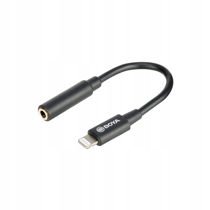 Adapter Redukcja do Mikrofonu 3.5mm na Apple Lightning iPhone Boya BY-K3 – Idealne połączenie dla audiofilów