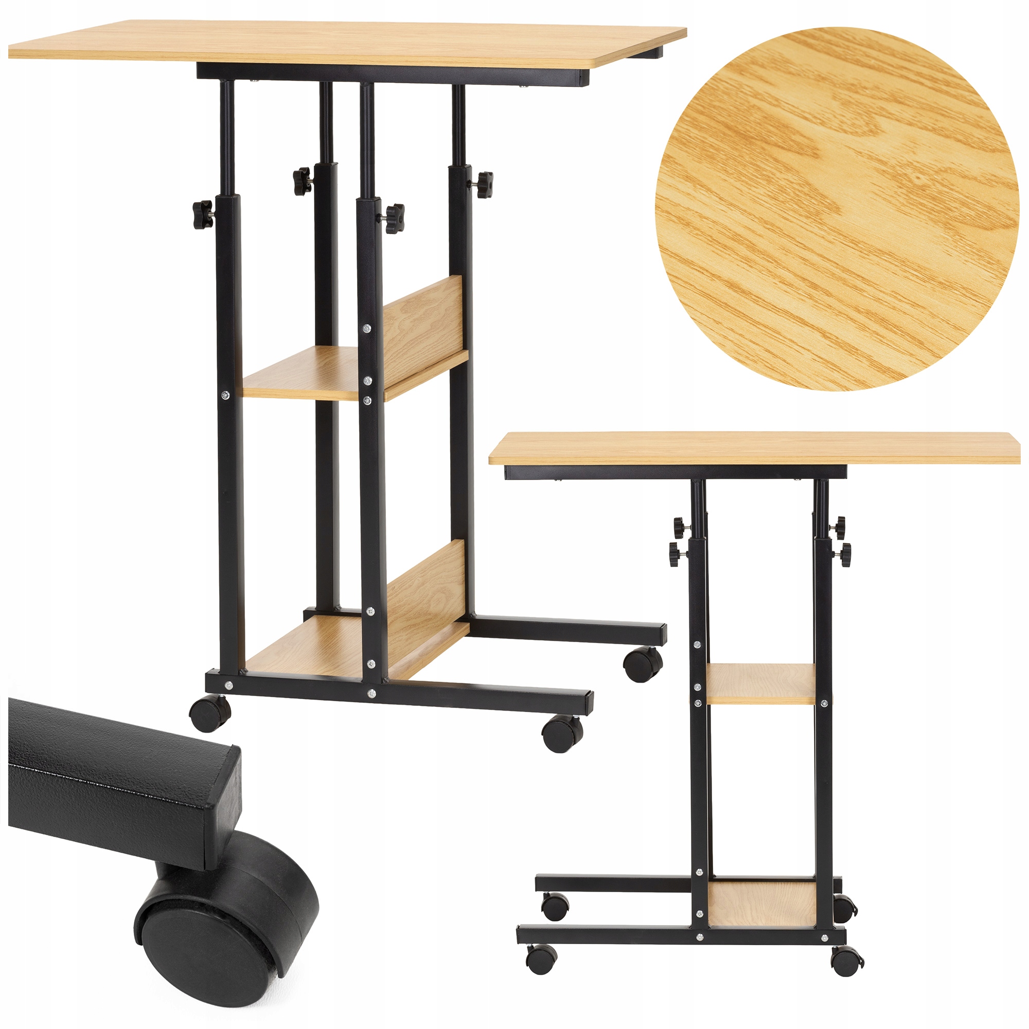 Regulowana wysokość – Komfort pracy w pozycji siedzącej i stojącej