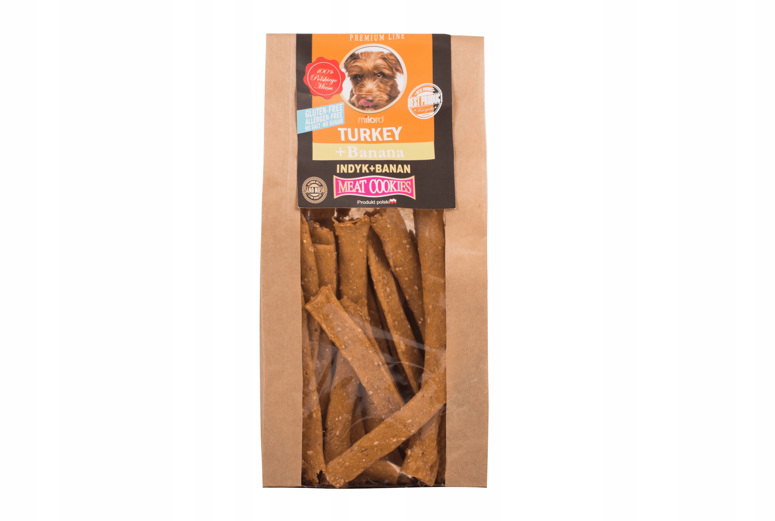 Przysmaki ciastka dla psa Indyk i Banan 80 g – przyjemność dla Twojego pupila