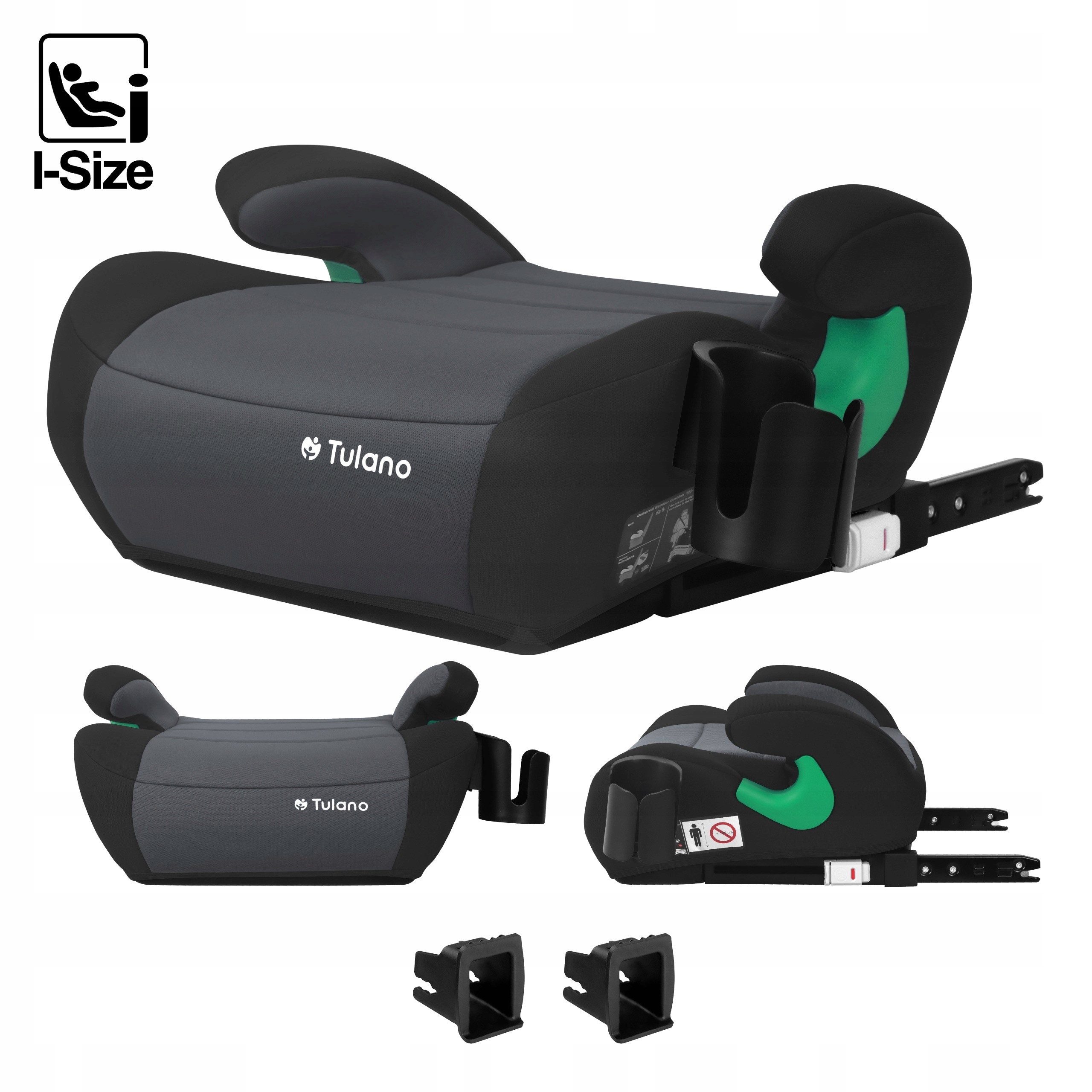 Fotelik Samochodowy Podstawka Tulano Cabby 35 Graphite ISOFIX 125-150cm – Bezpieczeństwo i komfort dla Twojego dziecka