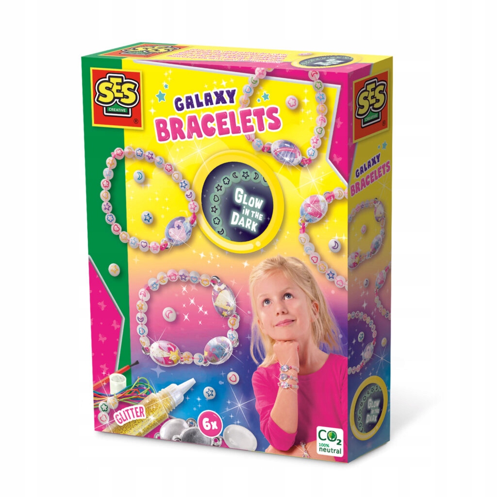 SES Bransoletki świecące w ciemności 14761 – Kreatywna zabawa dla dzieci