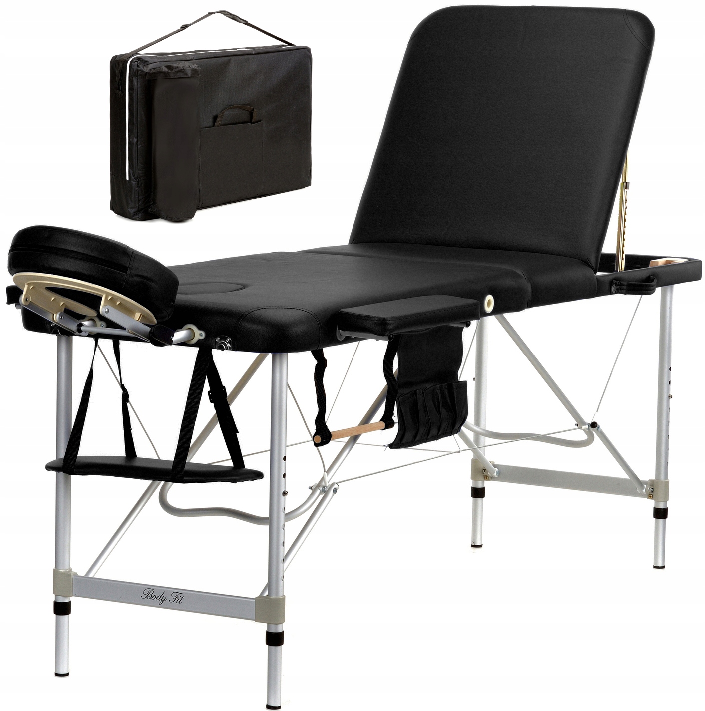 Stół, łóżko do masażu 3-segmentowe aluminiowe – Komfort i mobilność w jednym