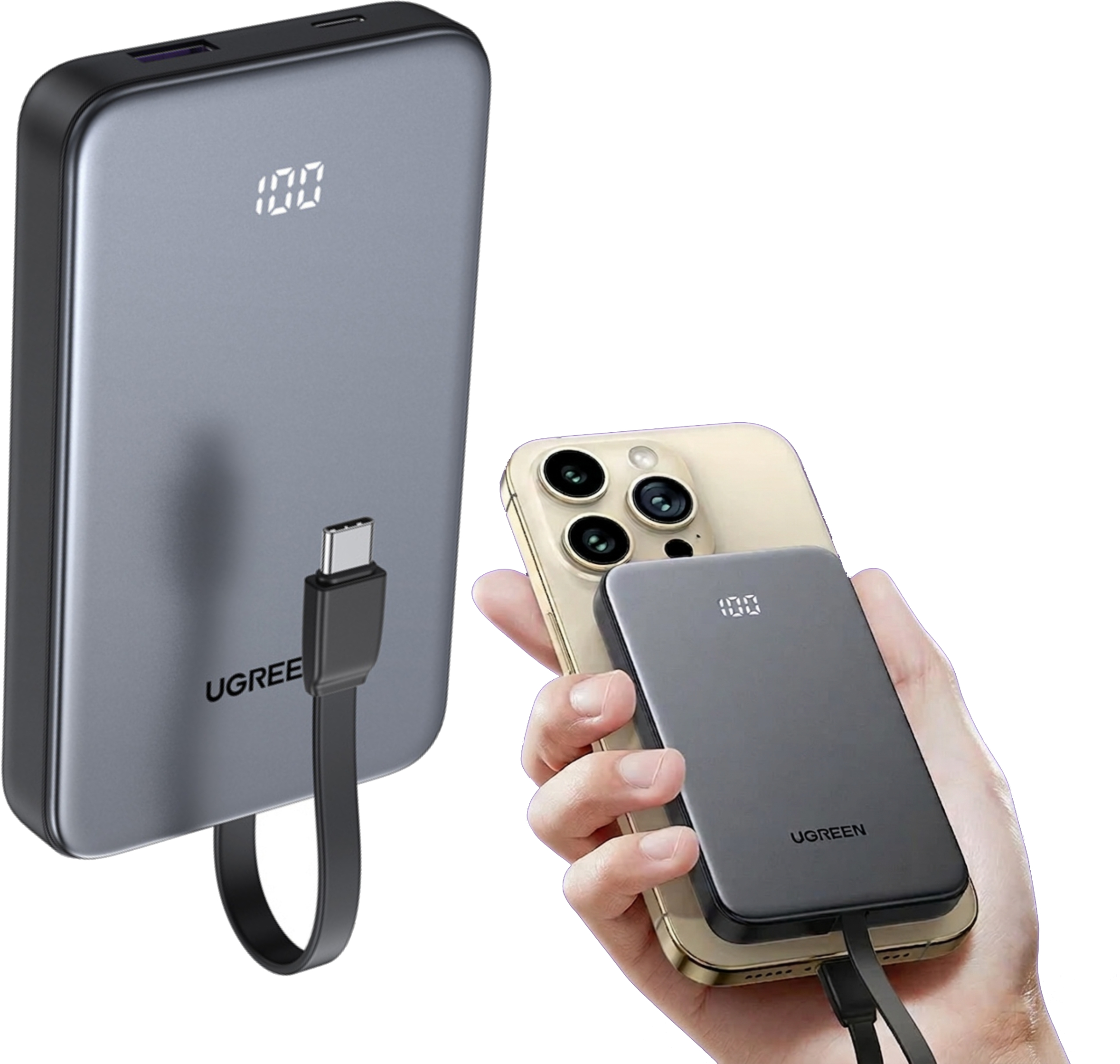 Powerbank 10000mAh USB + USB-C 20W UGREEN 75161B – Twoje mobilne źródło energii