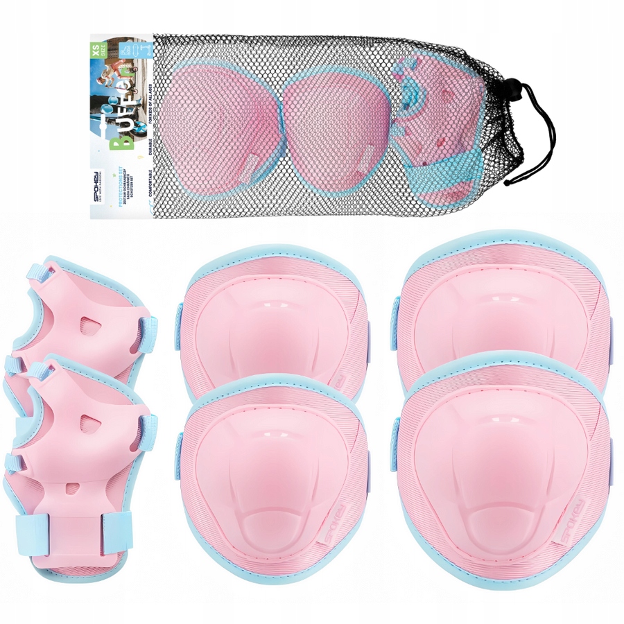 Zestaw ochraniaczy dziecięcych Spokey Buffer – Bezpieczna zabawa na hulajnodze i rolkach