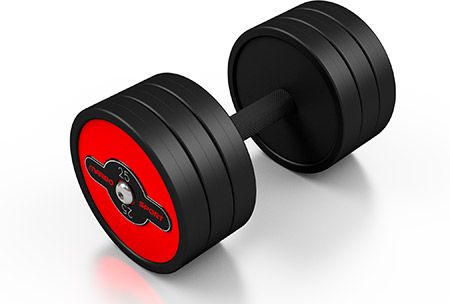 Hantla stalowa gumowana - Marbo Sport