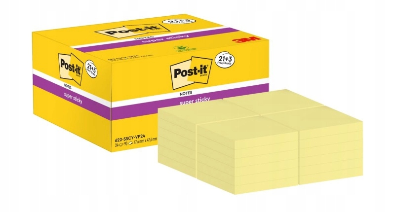 Karteczki samoprzylepne Post-it® Super Sticky – Niezawodne wsparcie w biurze