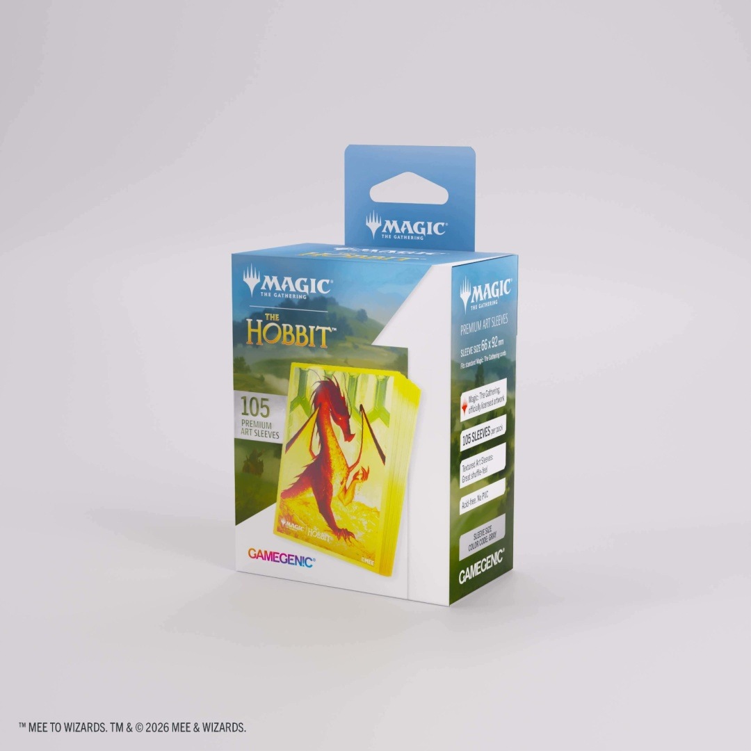 Gamegenic: Magic the Gathering - The Hobbit - Premium Art Sleeves - Smaug the Golden – Idealne akcesoria dla fanów