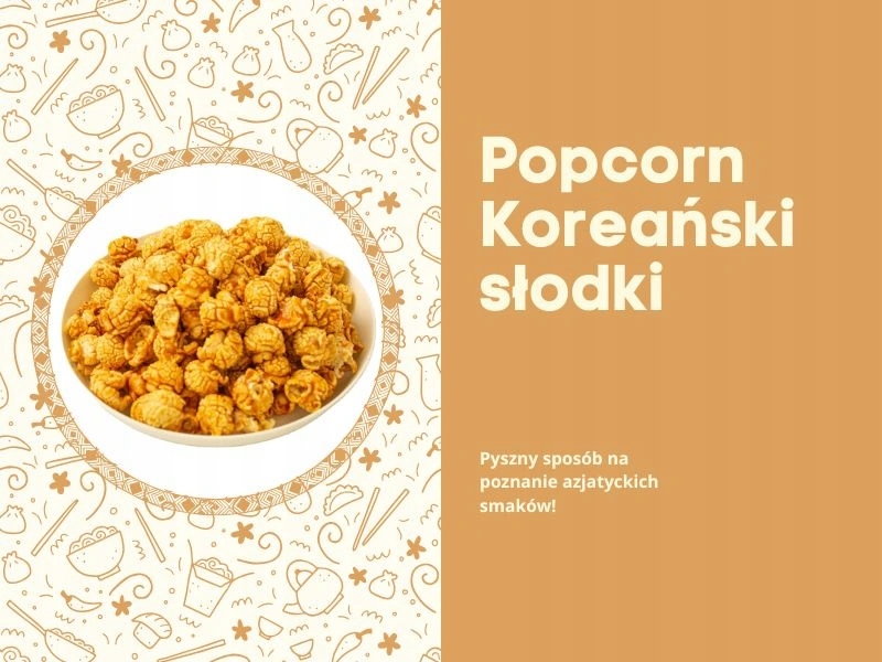 Popcorn o smaku słodkiego skarmelizowanego cukru – Pyszna koreańska przekąska
