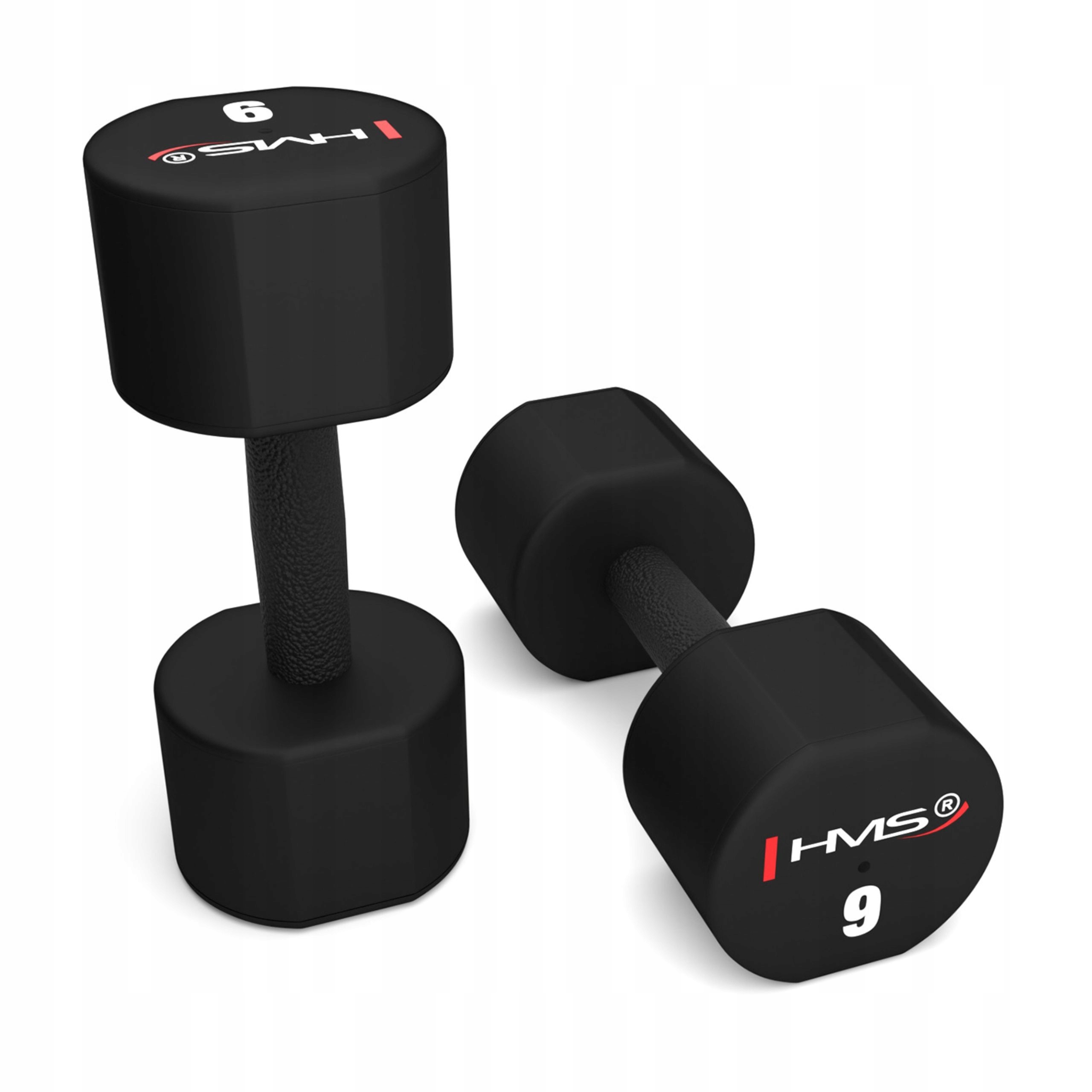 Hantle HPT09 poliuretanowe 2 x 9 kg – Idealne do treningu siłowego