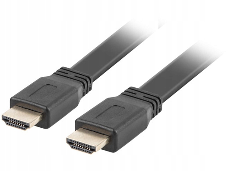 Kabel HDMI 1.8m czarny (CA-HDMI-21CU-0018-BK) – Idealne rozwiązanie do przesyłu obrazu i dźwięku