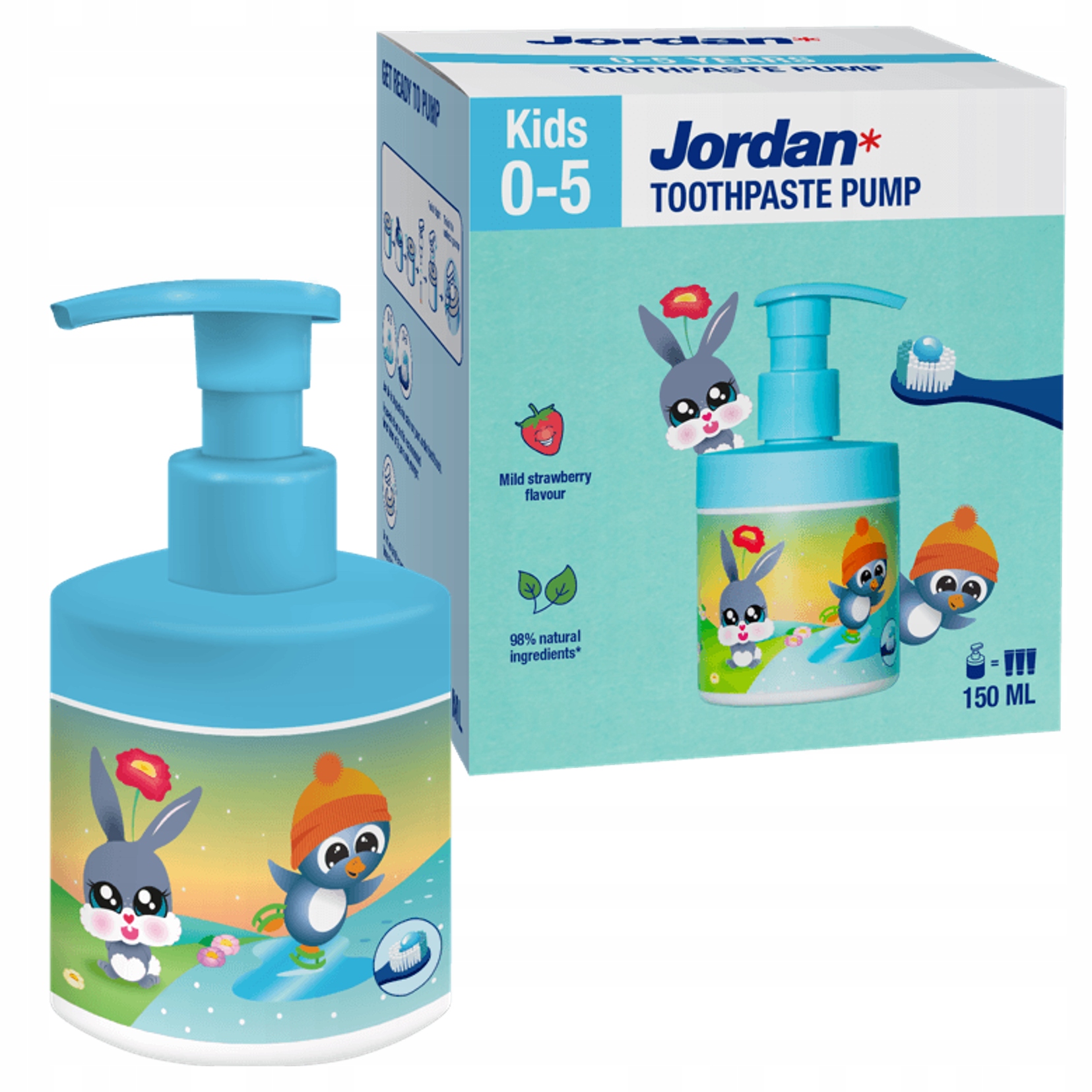 JORDAN Kids 0-5 Pasta do zębów 150 ml – Innowacyjna pielęgnacja jamy ustnej dla najmłodszych