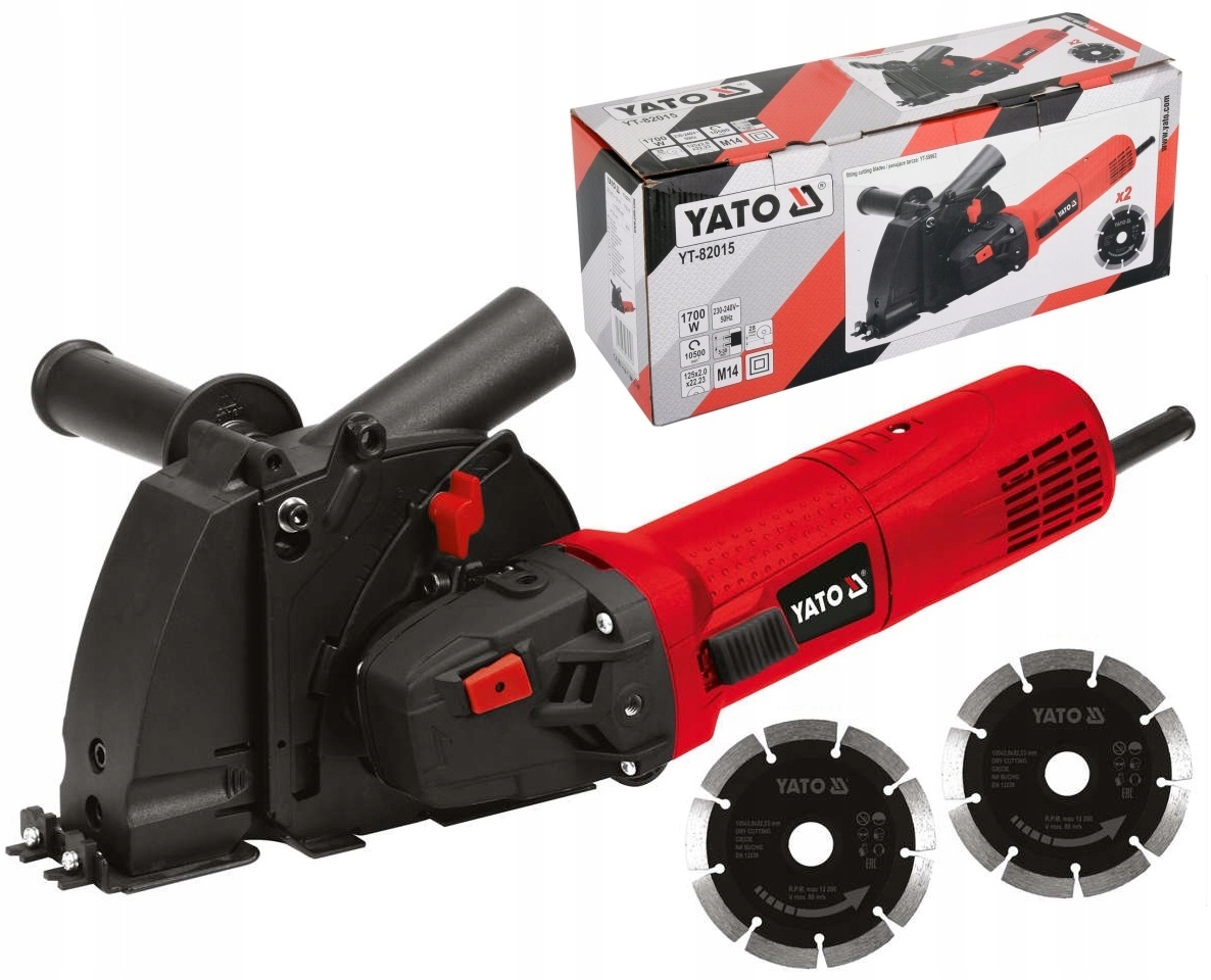 YATO Bruzdownica Elektryczna Kątówka 1700W 125mm – Wydajność i wszechstronność w jednym