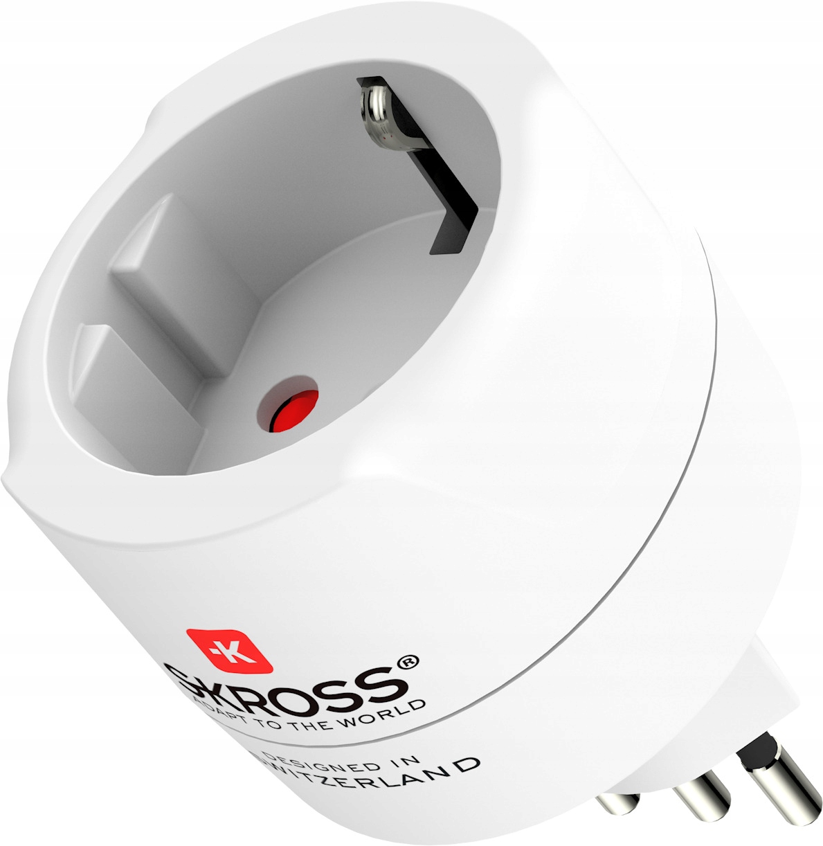 Adapter podróżny Skross Europa - Szwajcaria + Włochy + Brazylia – Idealny towarzysz podróży